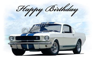 Ford Mustang GT350 Classic Muscle Car V8 Birthday Greetings Card | eBay