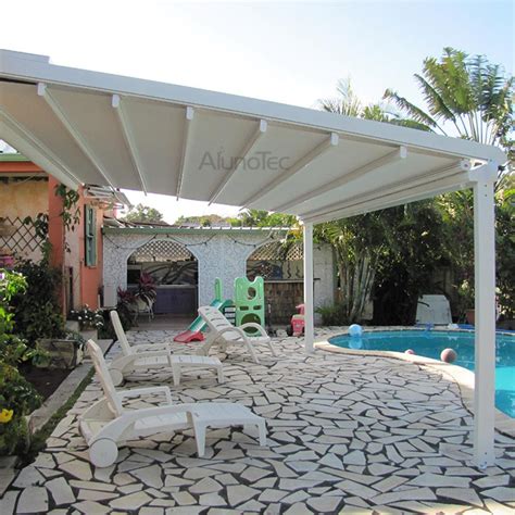 Waterproof Pvc Retractable Awning Pergola Systems Buy Retractable