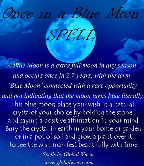 Globalwicca Blue Moon Rituals Moon Spells Blue Moon