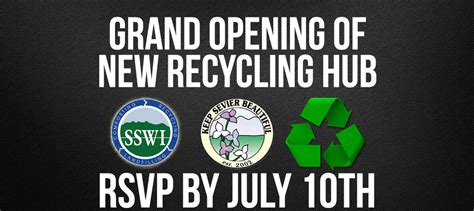 New Recycling Hub Grand Opening July 15th Hometown Sevier