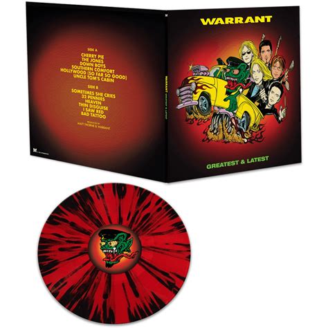 Warrant Greatest And Latest Redblack Splatter Vinyl Cleopatra