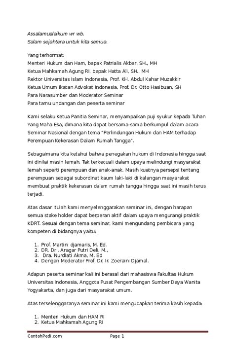 Kumpulan Contoh Contoh Kata Sambutan Tuan Rumah Dalam Rapat Pertemuan