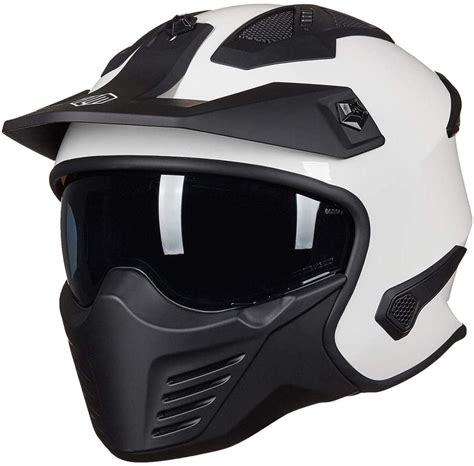 Ilm Motorcycle Helmets Open Face 34 Half Helmet Dot For Atv Cruiser