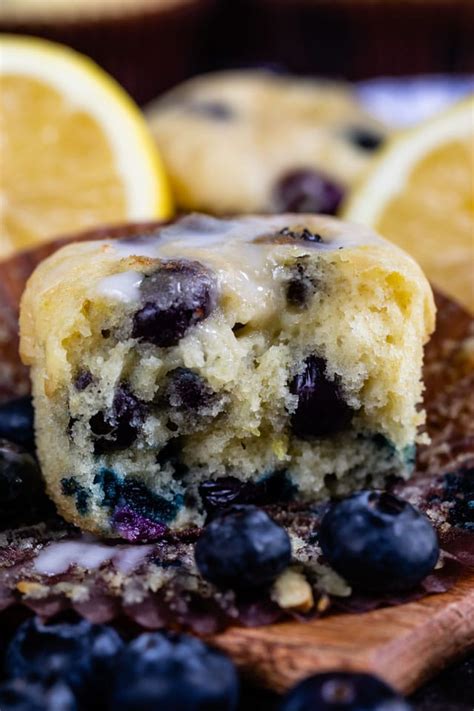 Lemon Blueberry Muffins Recipe One Bowl Crazy For Crust
