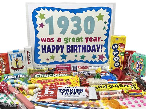 Buy Retro Candy Yum ~ 1930 93rd Birthday T Box Of Nostalgic Candy