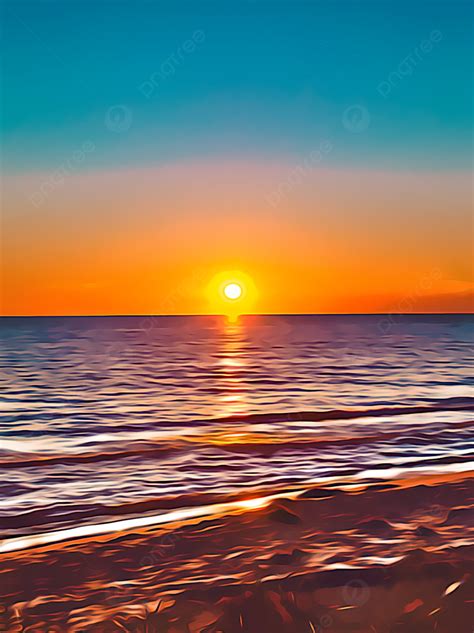 Beach Sea Sunset Background Beautiful Romantic Wallpaper Image For Free