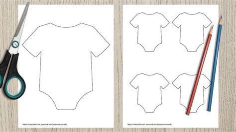 Free Printable Baby Onesie Template ~ Addictionary