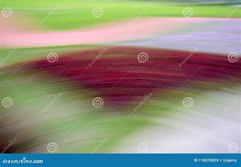 Abstract Motion Blur Colorful Flowers On The Field Stock Image Image