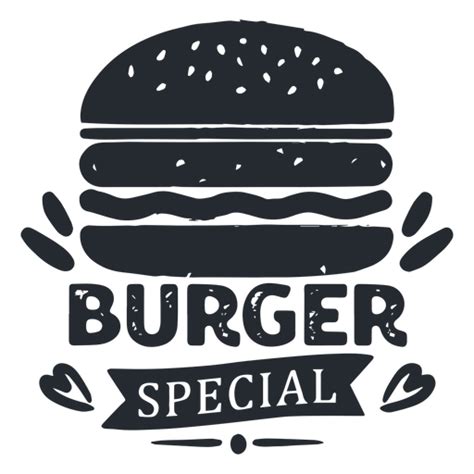 Bold Burger Logo Silhouette For Your Brand