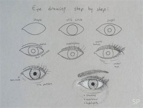 25 Impressive Ways To Draw An Eye Easily Eye Drawing Eye Drawing