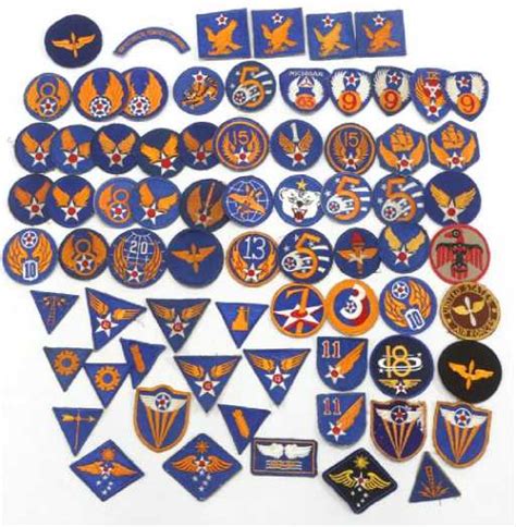 Wwii Us Army Air Corps Patch Lot Of 72