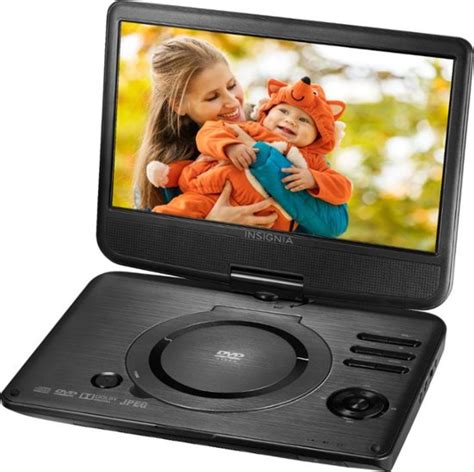 Insignia 10 Portable Dvd Player With Swivel Screen Black Ns P10dvd20
