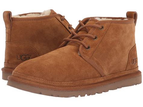 Ugg Leather Neumel Seal Womens Lace Up Casual Shoes In Chestnut