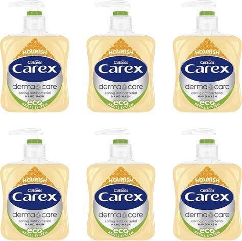 Carex Dermacare Nourish Antibacterial Hand Wash Pack Of 6 Cleansing Hand Soap With A Special