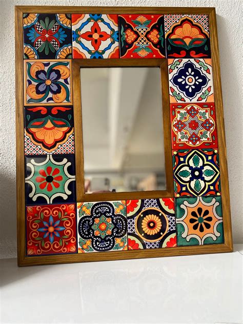 Ethnic Wall Mirror Talavera Mirror Mexican Mirror Wall - Etsy