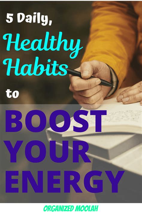 Top 5 Daily Healthy Habits To Boost Your Energy Change Bad Habits
