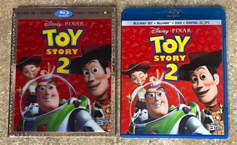 Disney Pixar Toy Story 2 3d Blu Raydvd 4 Disc Set With Lenticular