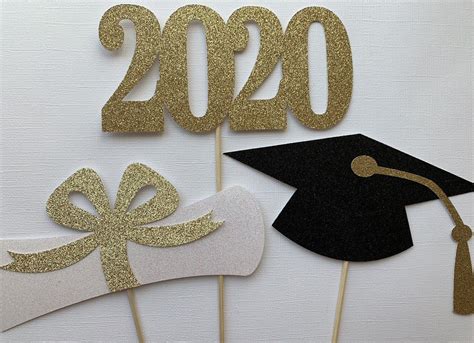 2020 Graduation Centerpiece Sticks Etsy In 2021 Graduation Center