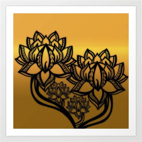 Poly Lotus Art Print By Lonica Photography Poly Designs Society6