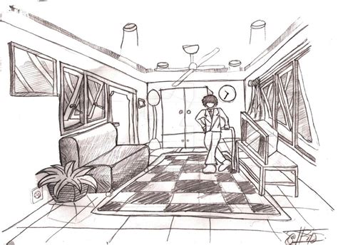 Room Sketch By Satrioardhy On Deviantart
