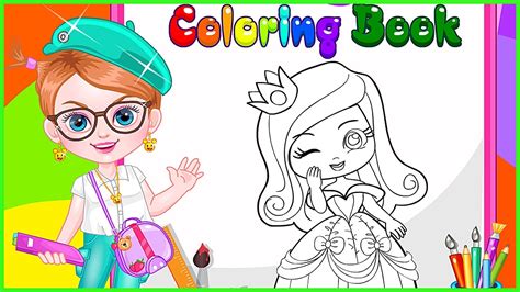 Princess Coloring Games Online Princess Coloring Book Free Game
