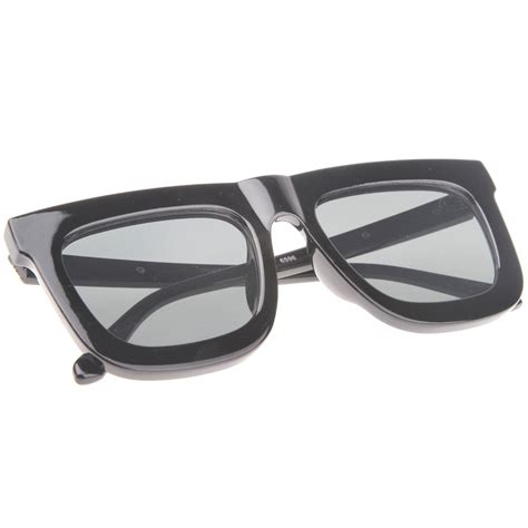 Hipster Fashion Square Flat Front Lens Sunglasses Zerouv