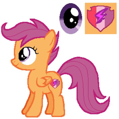 Scootaloo Friendship Is Magic Color Guide Mlp Vector Club