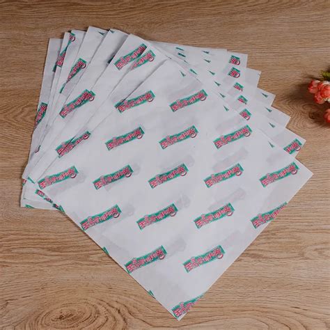 Custom Printed Gsm Greaseproof Paper Food Packaging For Burger Wrapping Kolysen