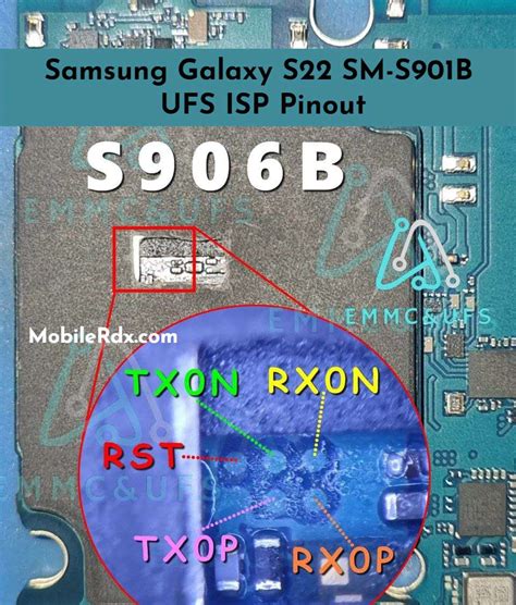 Samsung Galaxy S SM S B UFS ISP Pinout Test Point
