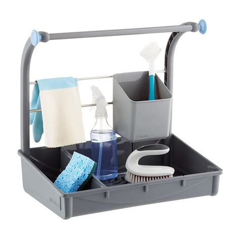 Many sink caddies are designed to blend in with your kitchen's design as they sit next to the faucet. Polder Under the Sink Storage Caddy | Sink storage ...