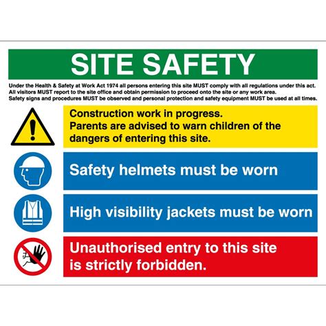Warning safety signs are used to indicate the presence of hazards or hazardous materials. Site Safety Signs - from Key Signs UK