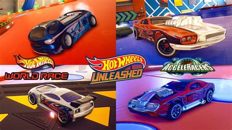 All World Race And Acceleracers Cars Gameplay Hot Wheels Unleashed
