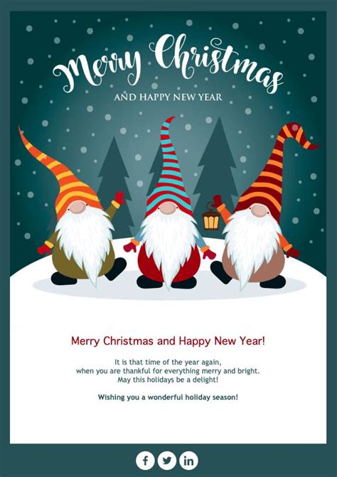 Christmas Card Email Template Email Christmas Cards Email Design