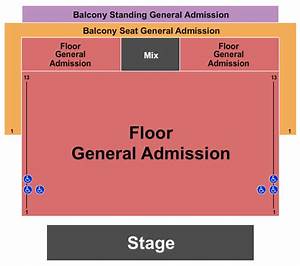 Marquee Theatre Seating Chart And Maps Tempe