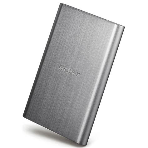 Sony 25in External Hard Drive 500gb Aluminium Finish Silver Usb 30