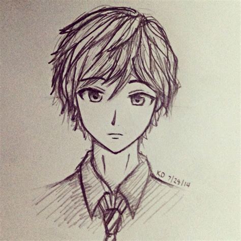 Anime Boy Sketch At Explore Collection Of Anime