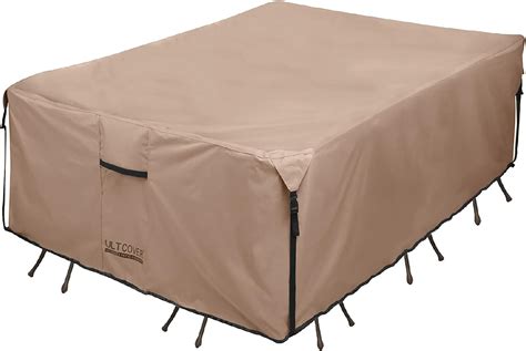 Ultcover Rectangular Patio Heavy Duty Table Cover 600d