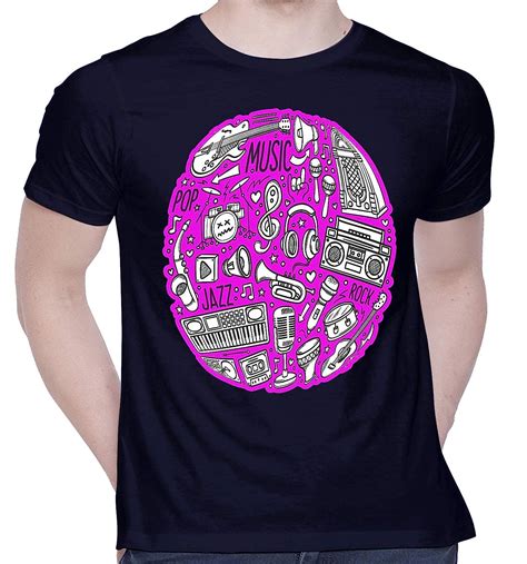 Buy Creativit Graphic Printed T Shirt For Unisex Music Tshirt Casual