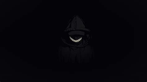 Hd Wallpaper Scary Face Demon Minimalism Smile Dark Tooth Closed