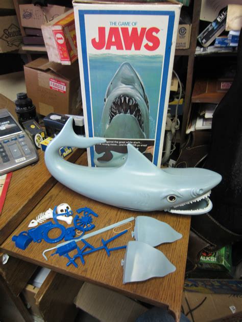 Used Vintage Plastic Toy Game The Game Of Jaws By Ideal Original Box