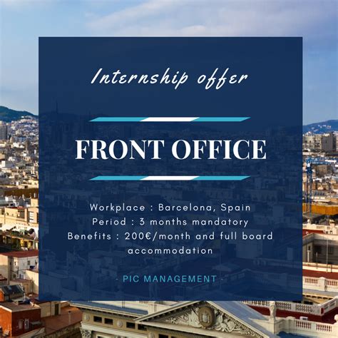Paid Front Office Internship Luxury Hotel In Barcelona