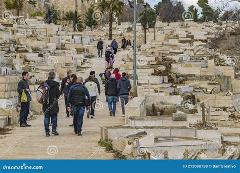 Muslim Cemetery Old Jerusalem City Editorial Stock Photo Image Of