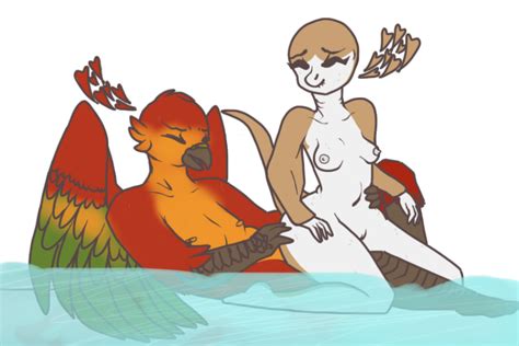 Rule 34 Anthro Areola Avian Bird Breasts Cownose Ray Duo Eyelashes