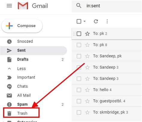 كيفية إفراغ سلة المهملات في Gmail على نظام Mac