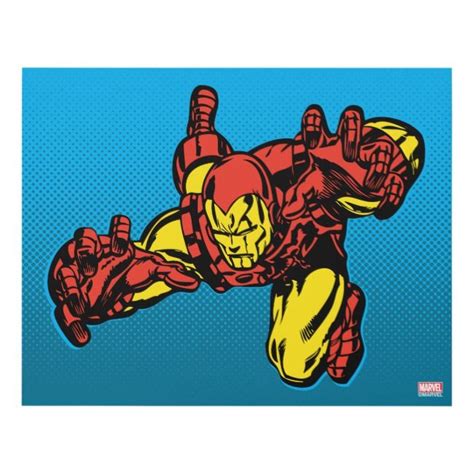 Create Your Own Matte Wall Panel Zazzle Iron Man Iron Man Comic