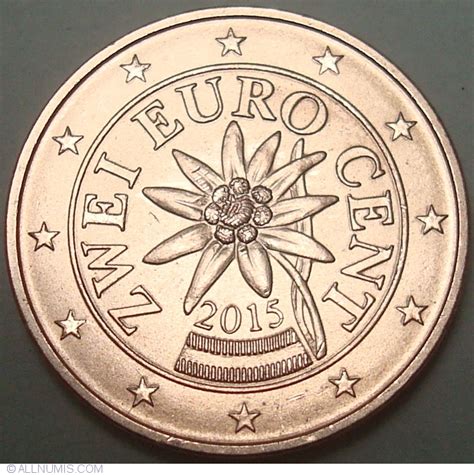 2 Euro Cent 2015 Euro 2010 2019 Austria Coin 36245