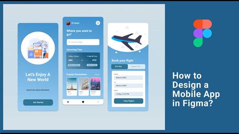 How To Design Mobile Travel App In Figma Figma Tutorial Youtube