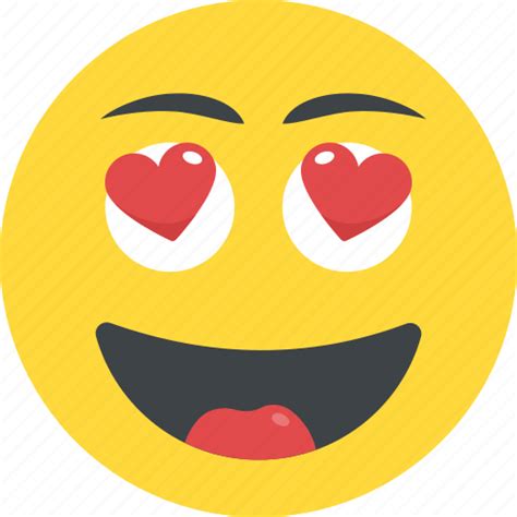 Emoji Feeling Loved Happy Smiley In Love Valentine Icon