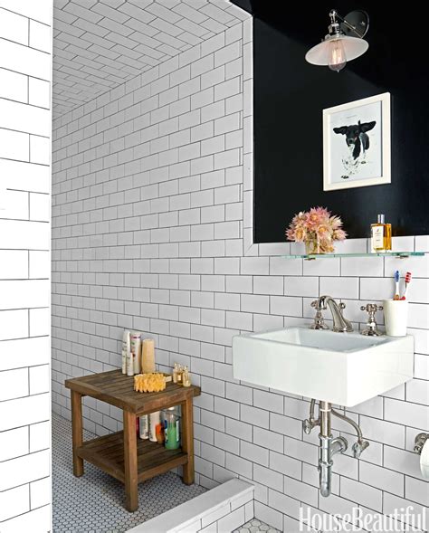 White And Black Bathroom Tiles Rispa