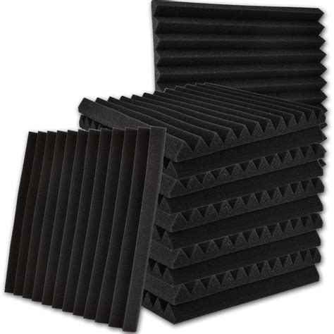 Buy Premium Sound Proof Foam Panels 12 Pack 12x12x1 Dense Sound